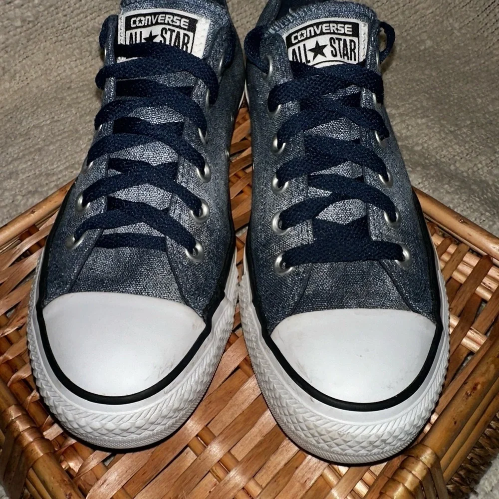 UEC Converse Big Kid All Star CT OX 545029F Washed Denim Sneaker Sz Y/5.5=W/7.5